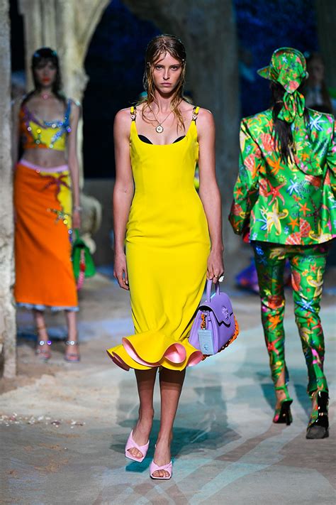 versace spring summer 2021 models|Versace spring dresses.